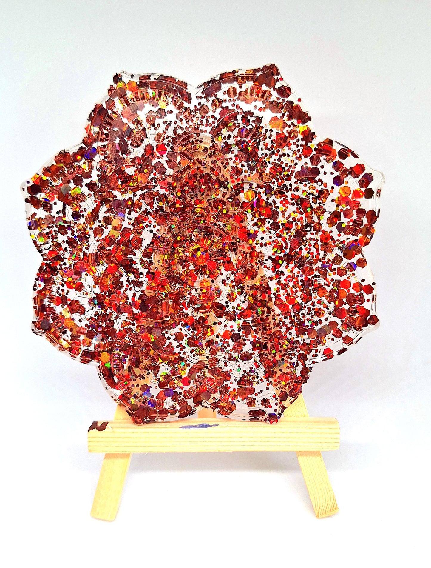 Mandala - orange foncé