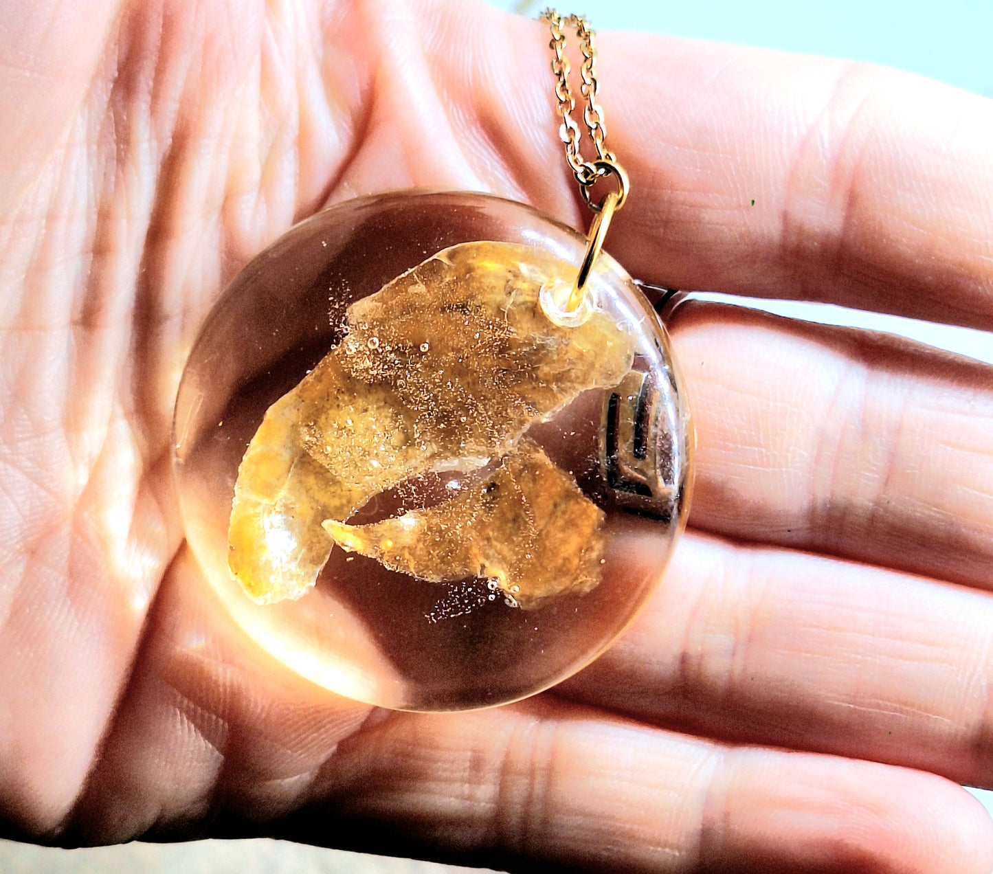 Collier nacre résine