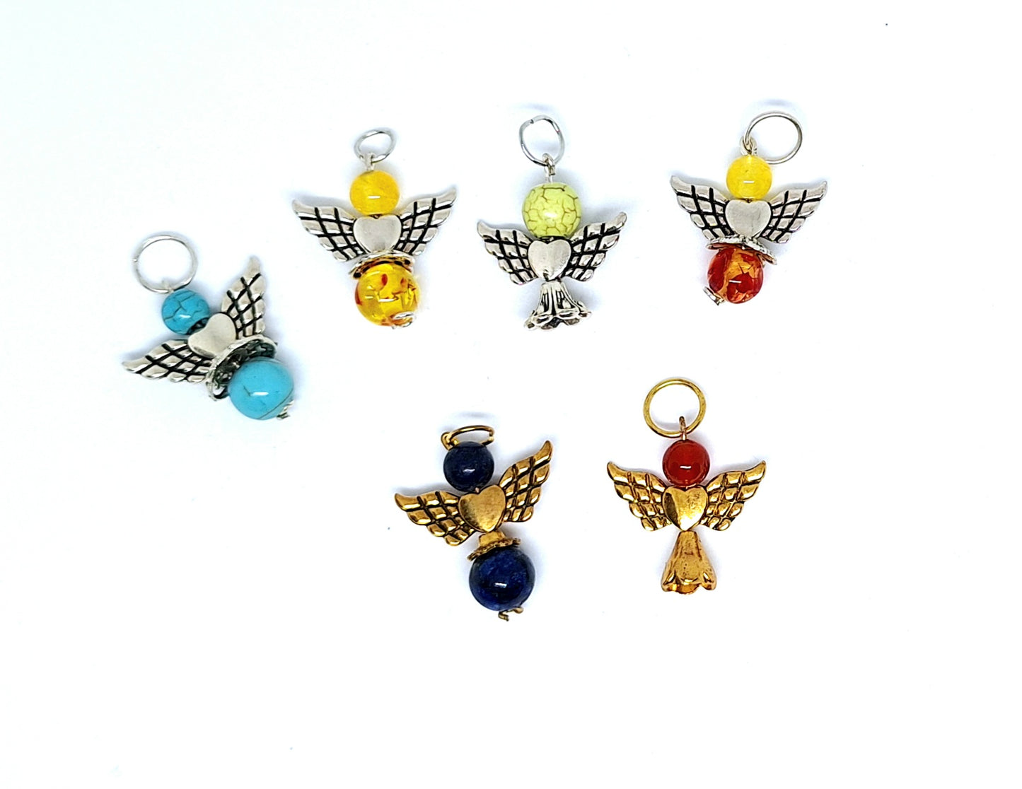 Collier ange et pierres