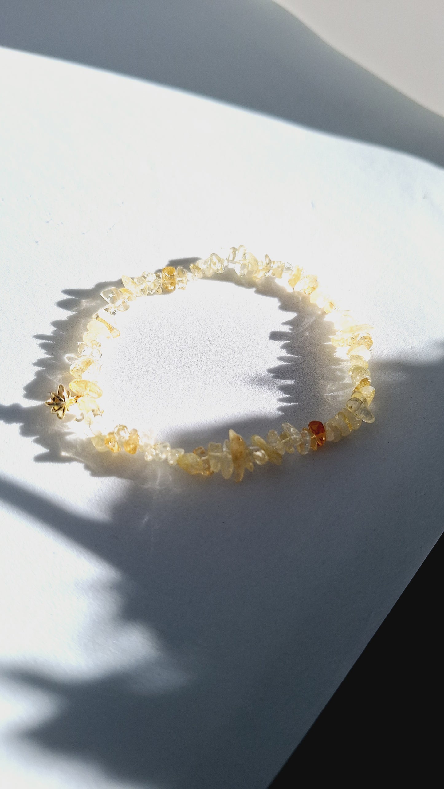 Bracelet citrine- étoile de Bethlehem