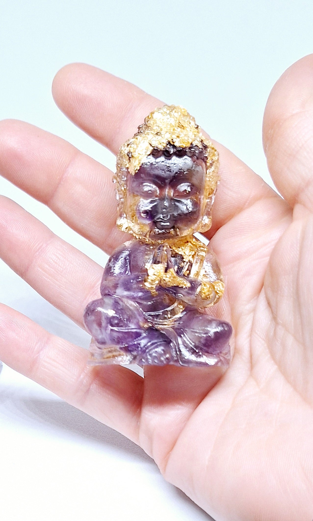 Orgonite Bouddha améthyste 💜