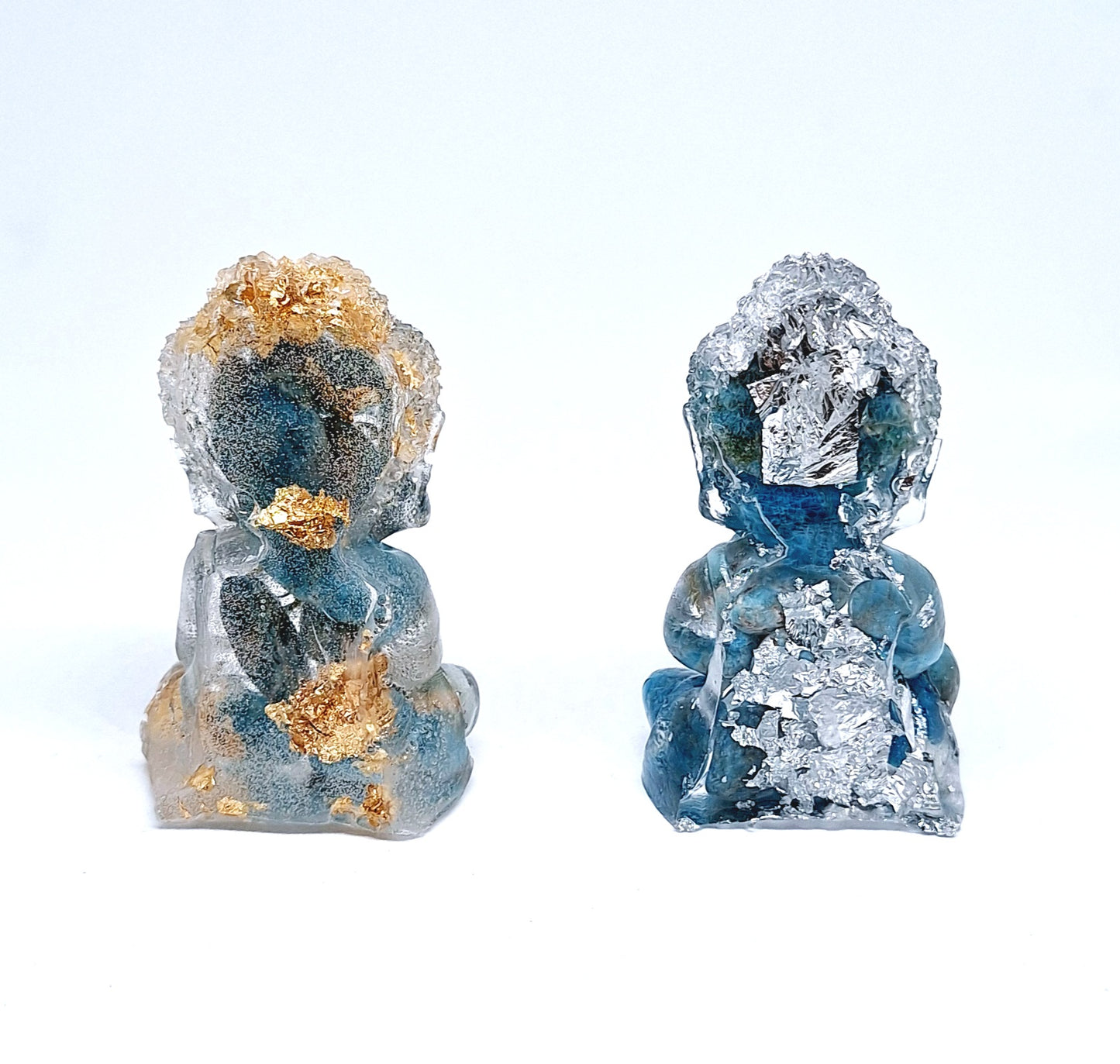 Orgonite Bouddha apatite 🩵