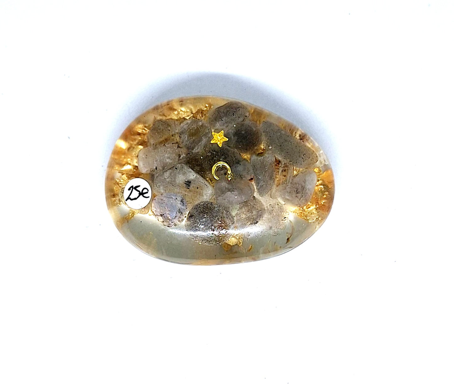 Orgonite galet pierre de lune 🩶🌜🩵
