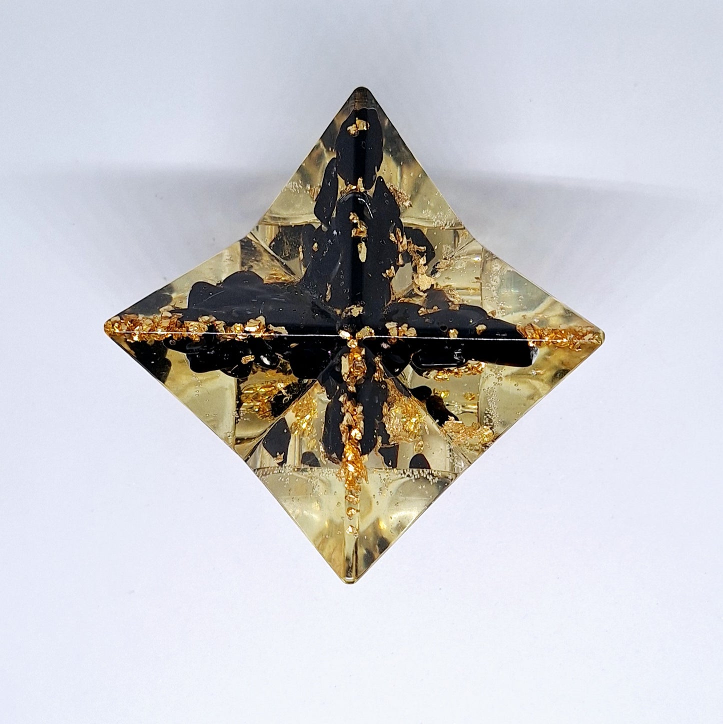 Merkaba orgonite obsidienne XL