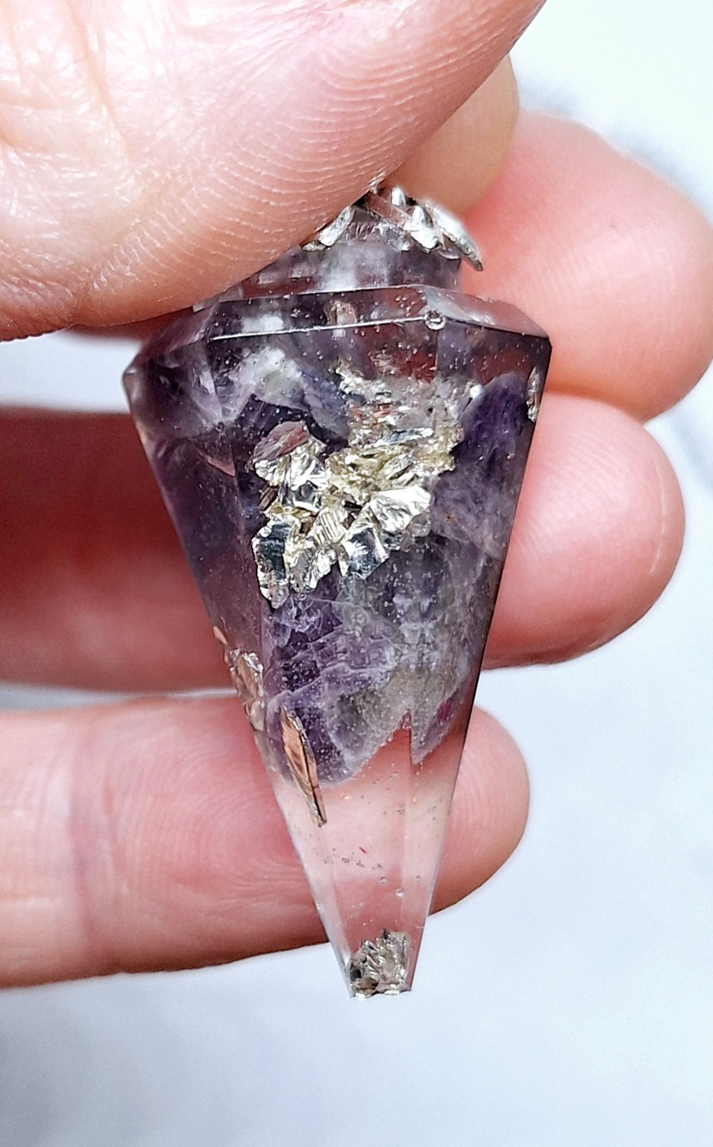 Collier pendule orgonite