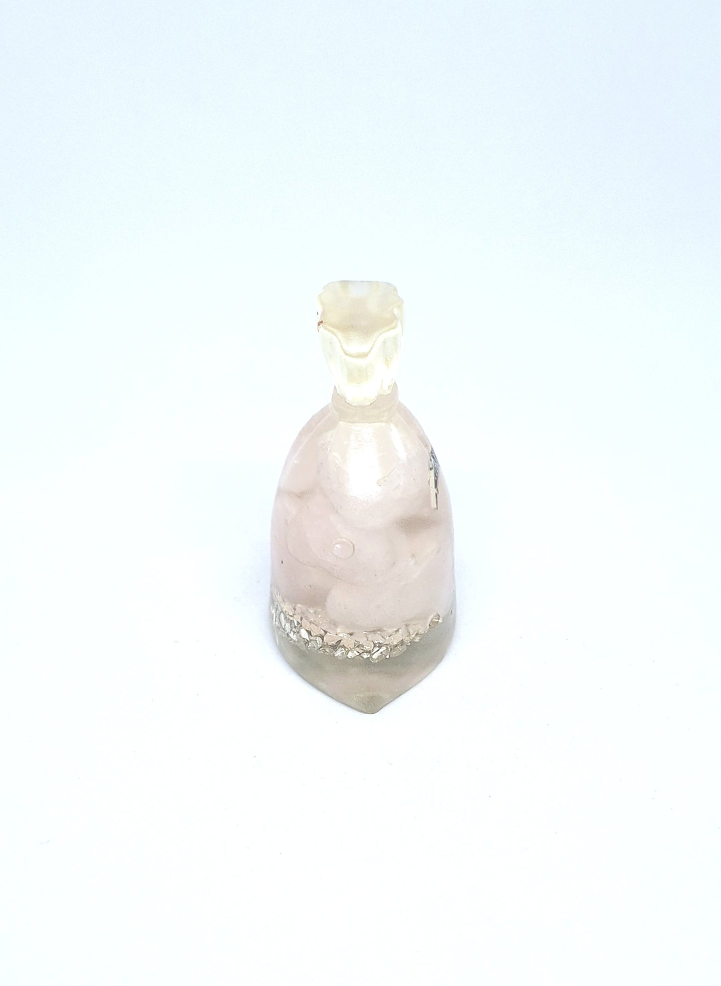 Orgonite Sachet - Quartz rose, plume ou lune étoilée, aluminium