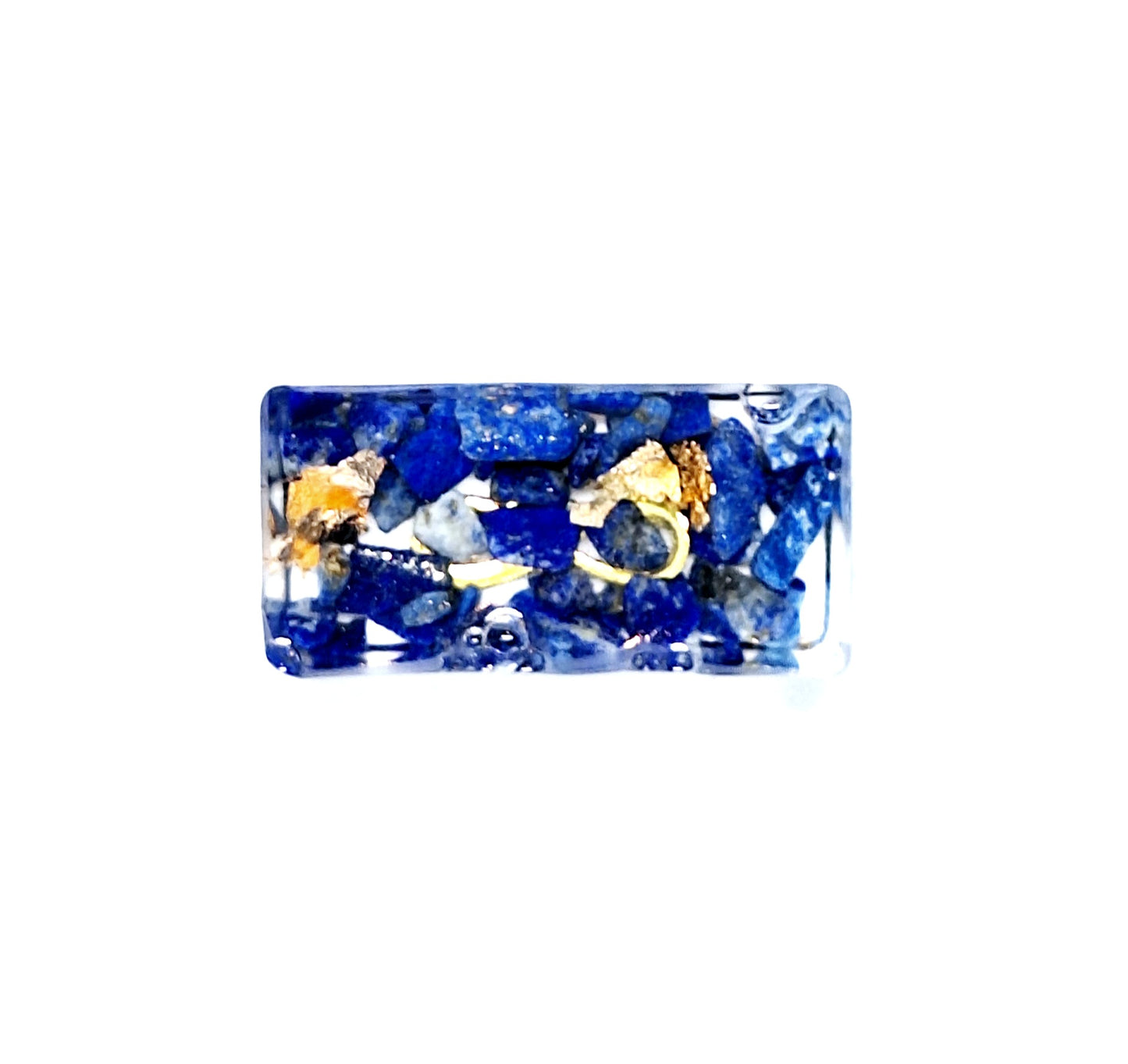 Orgonite lingot - Lapis-lazuli, infini ou étoile, or