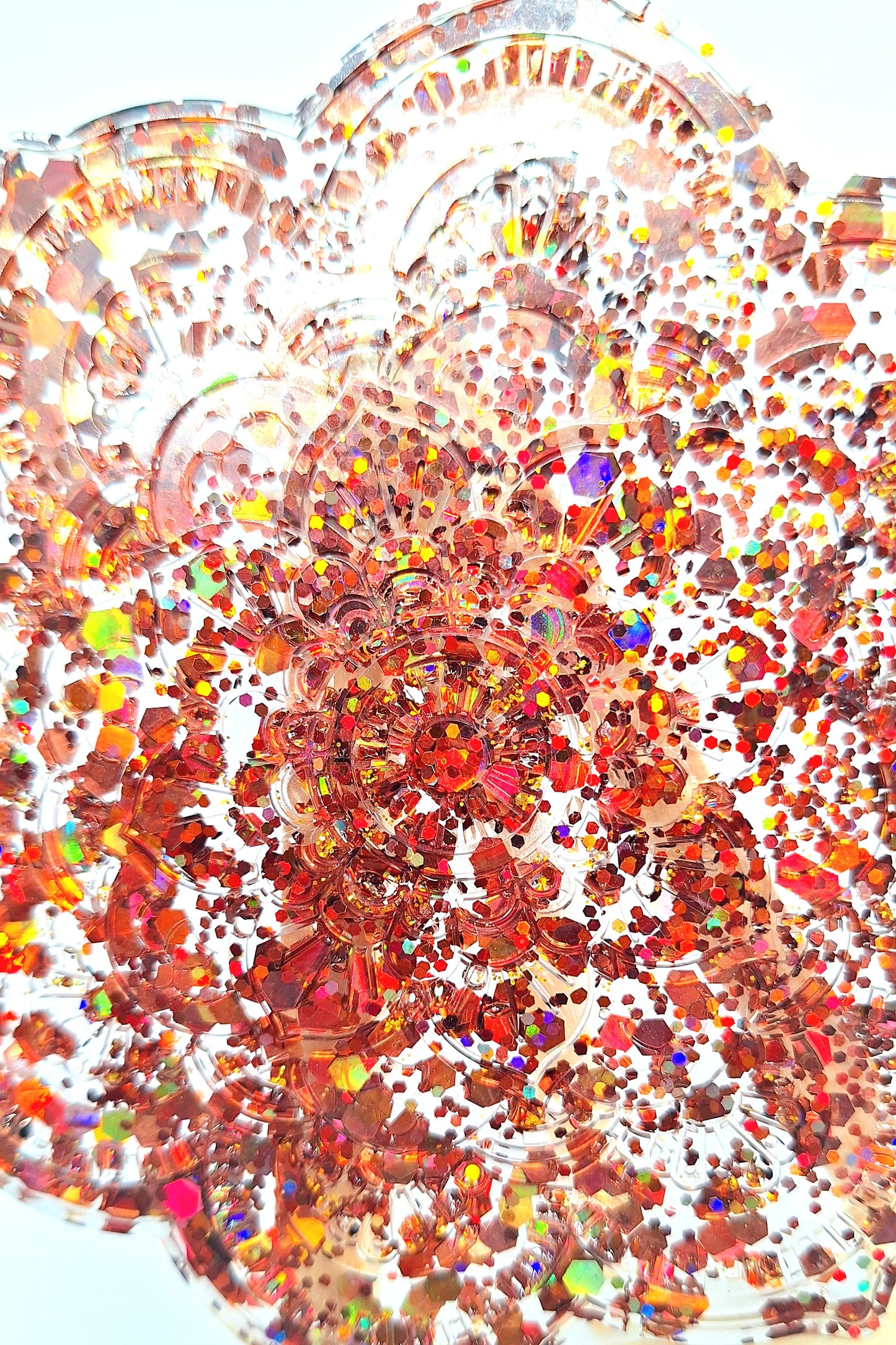 Mandala - orange foncé