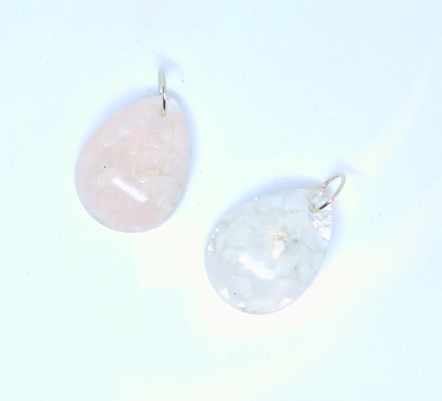 Collier orgonite goutte - quartz