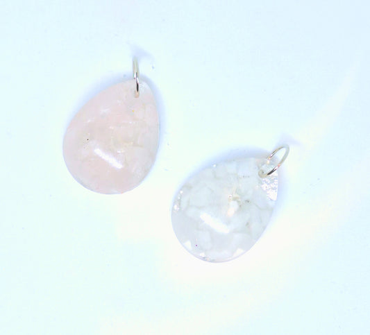 Collier orgonite goutte - quartz