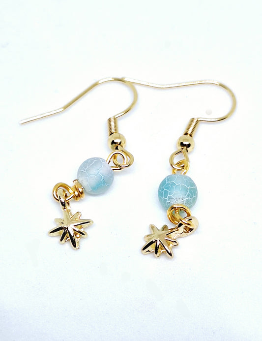 Boucles d'oreilles étoile de Bethlehem - Agathe