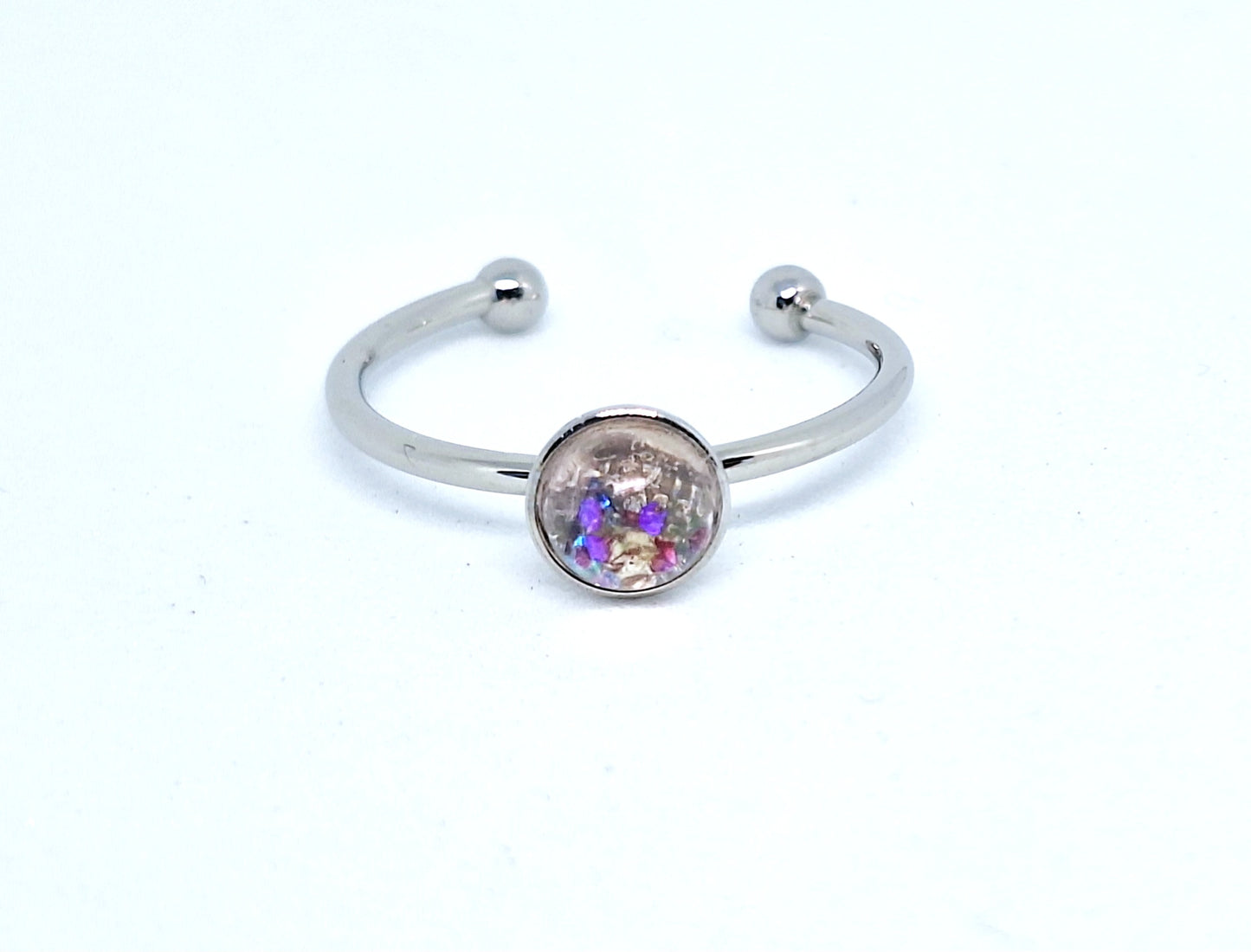 Bague paillettes - S