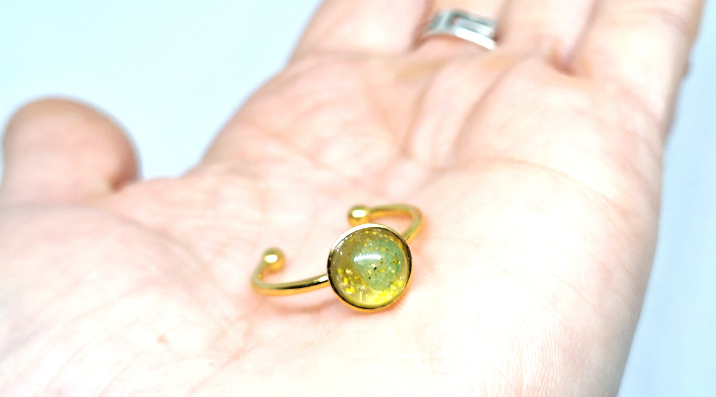 Bague olivine/péridot - M