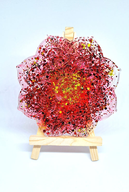 Mandala - rouge et doré