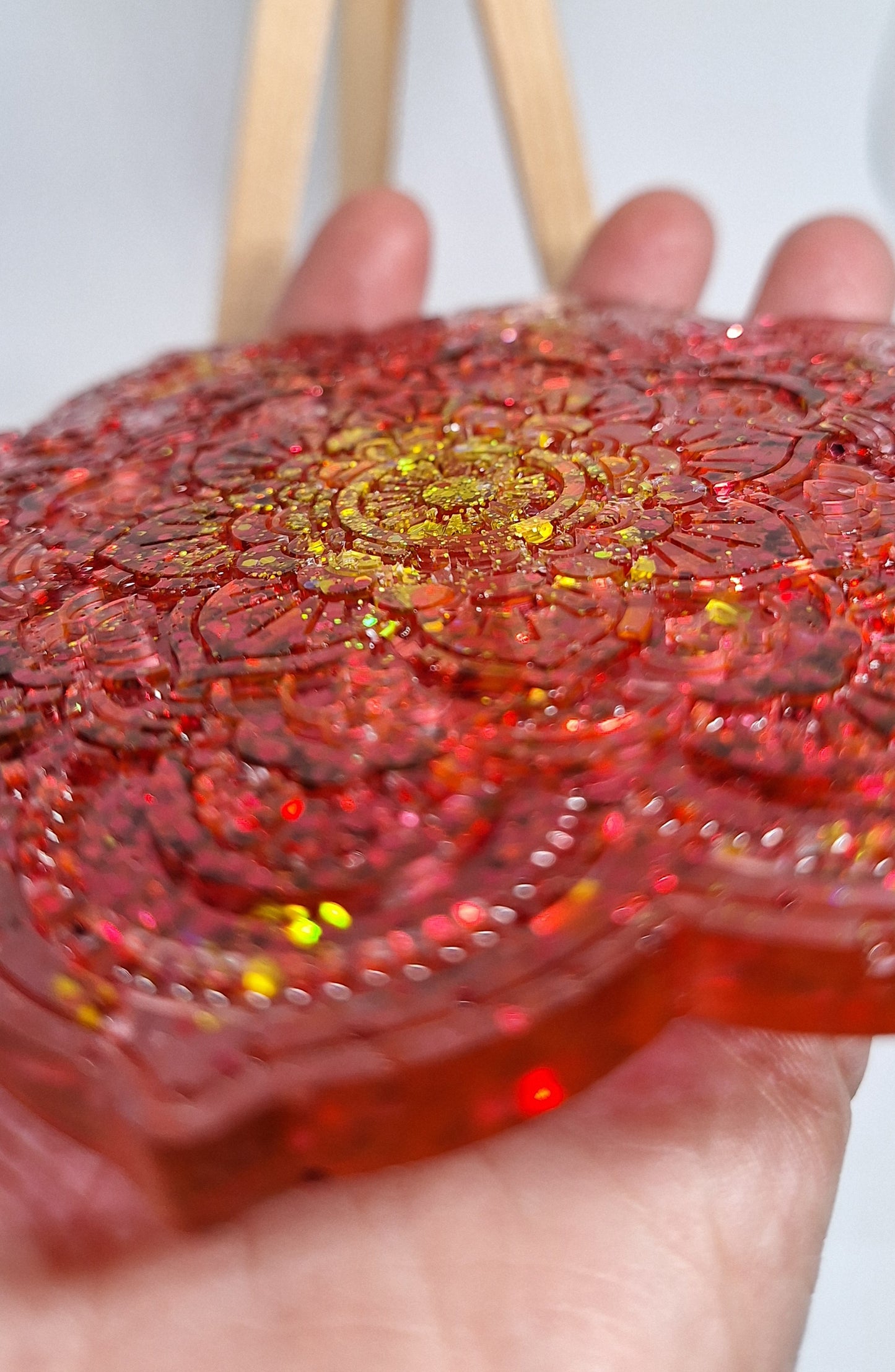 Mandala - rouge et doré