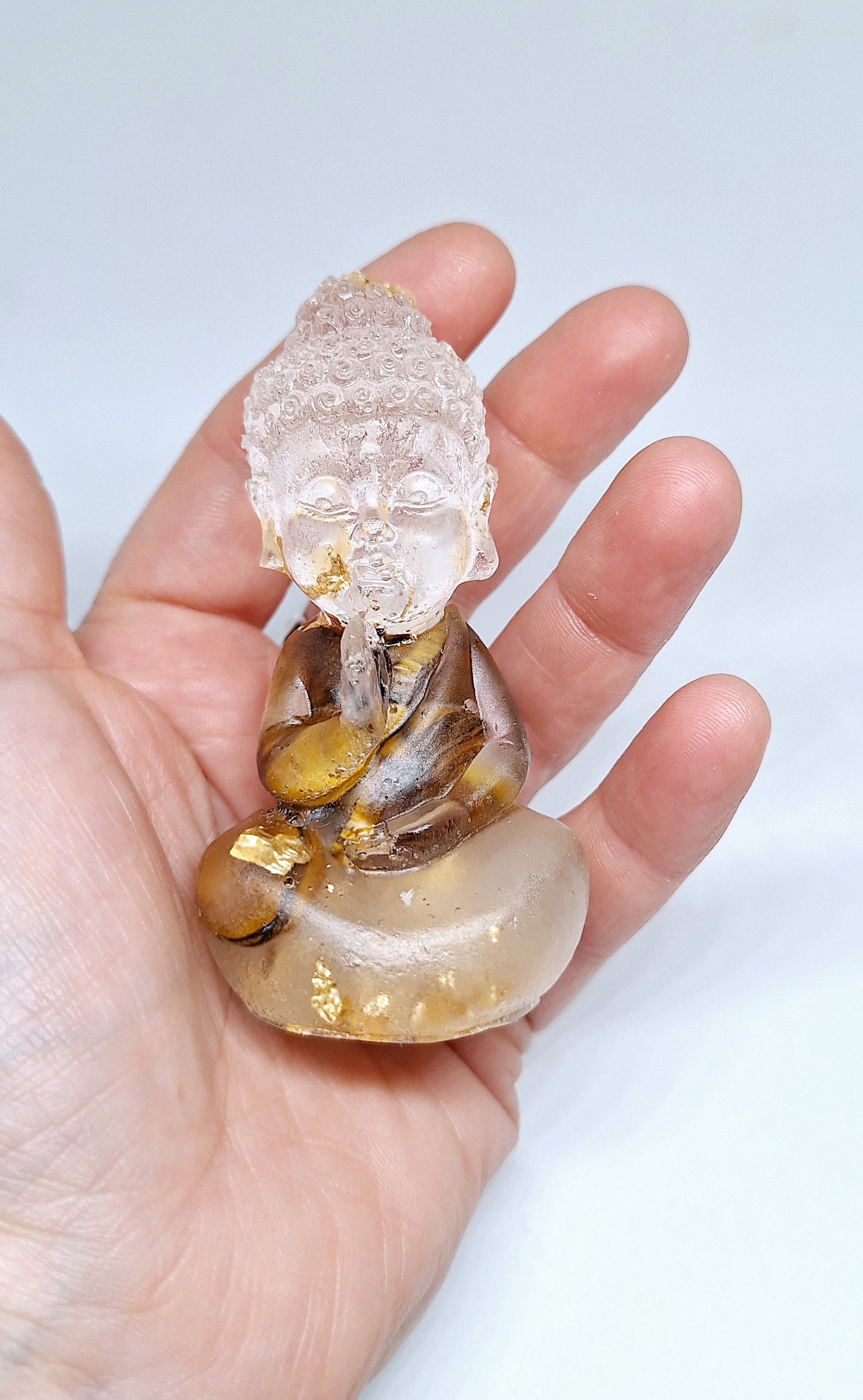 Orgonite Bouddha œil de tigre 🤎