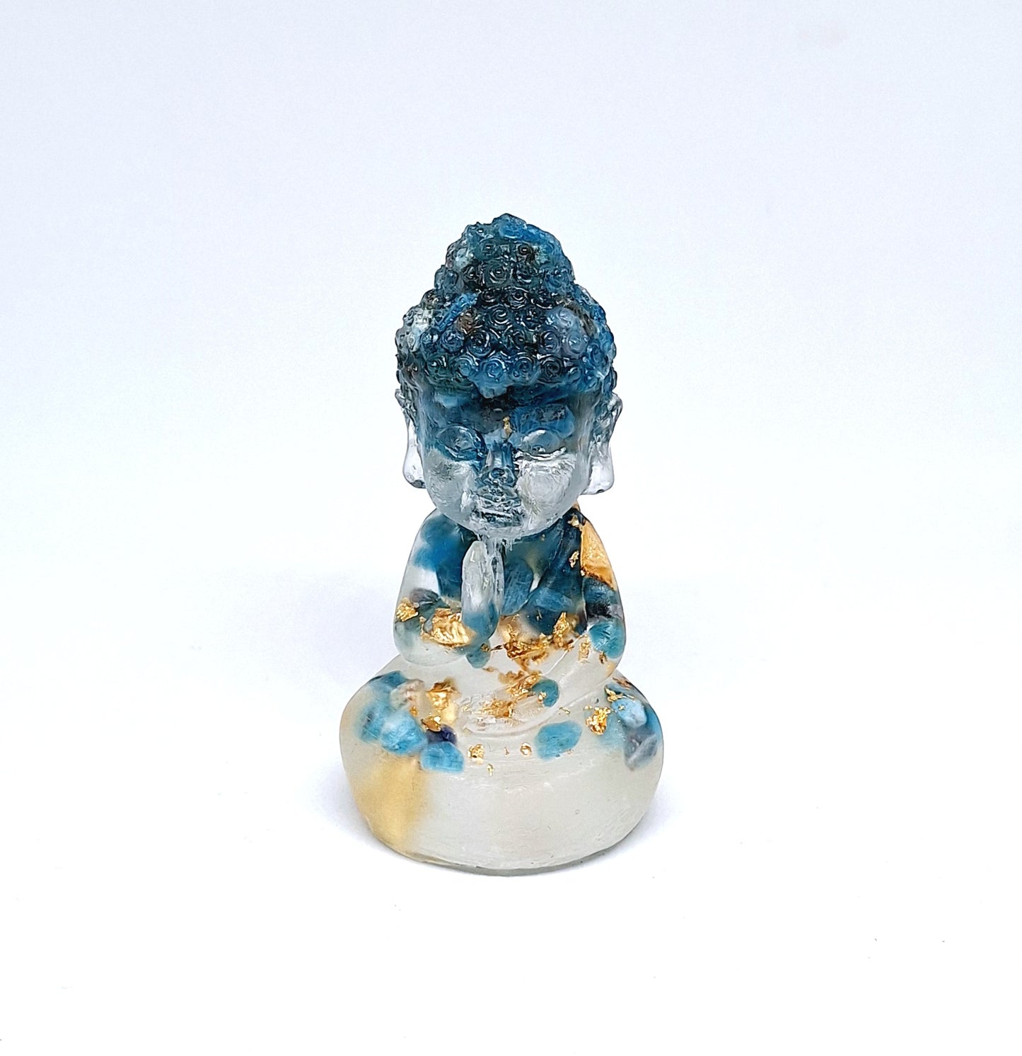 Orgonite Bouddha apatite 🩵