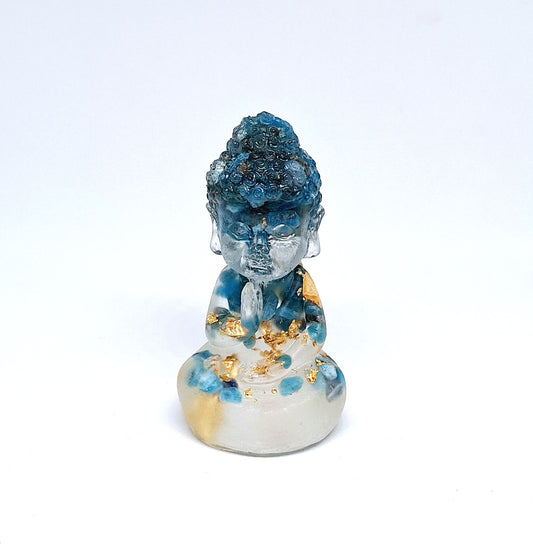 Orgonite Bouddha apatite 🩵