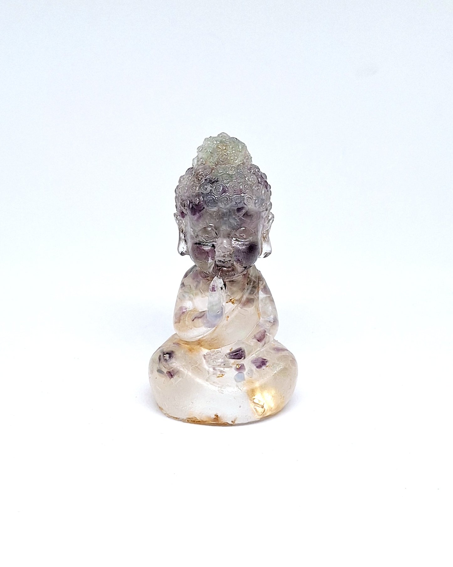 Orgonite Bouddha fluorite 💚💜