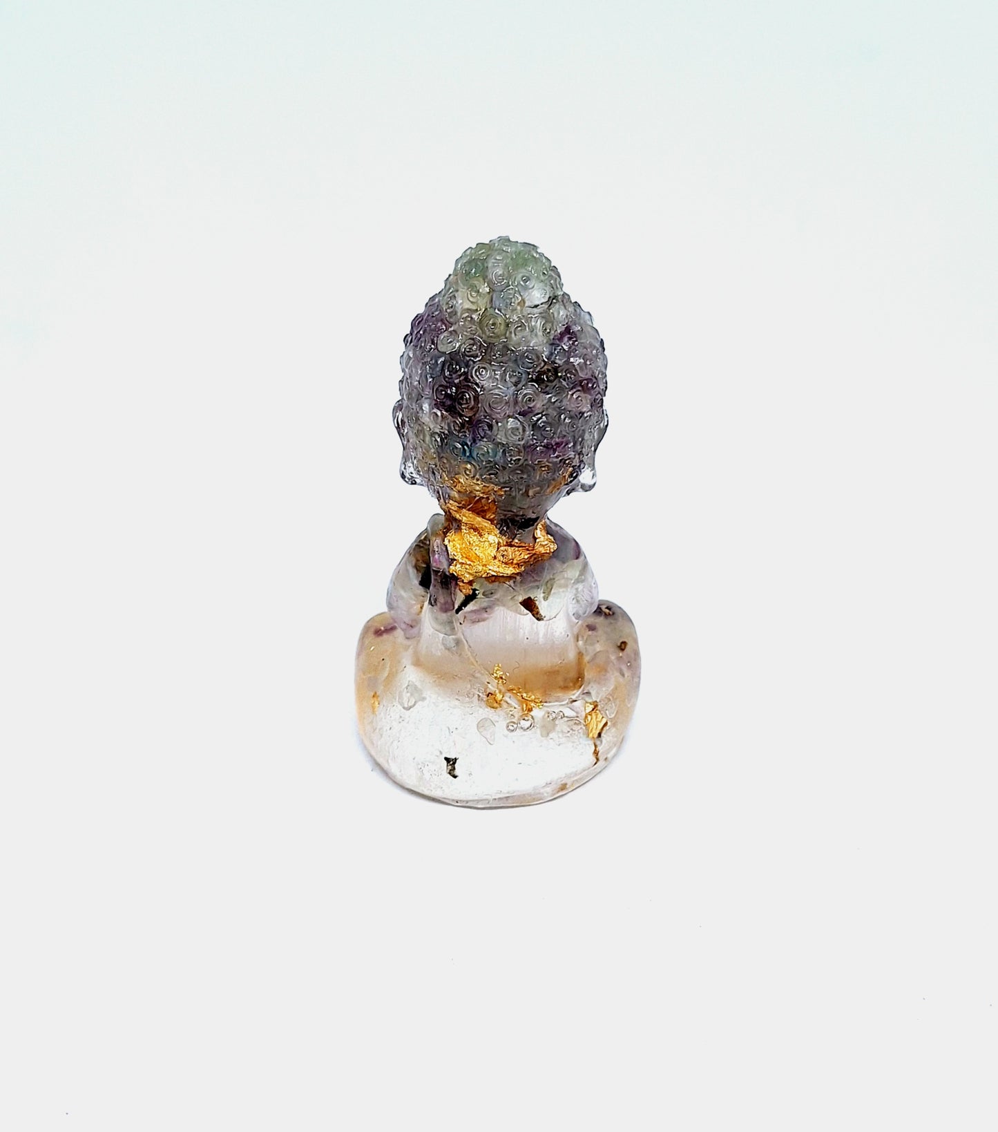 Orgonite Bouddha fluorite 💚💜