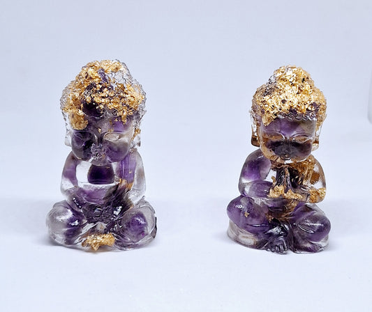 Orgonite Bouddha améthyste 💜