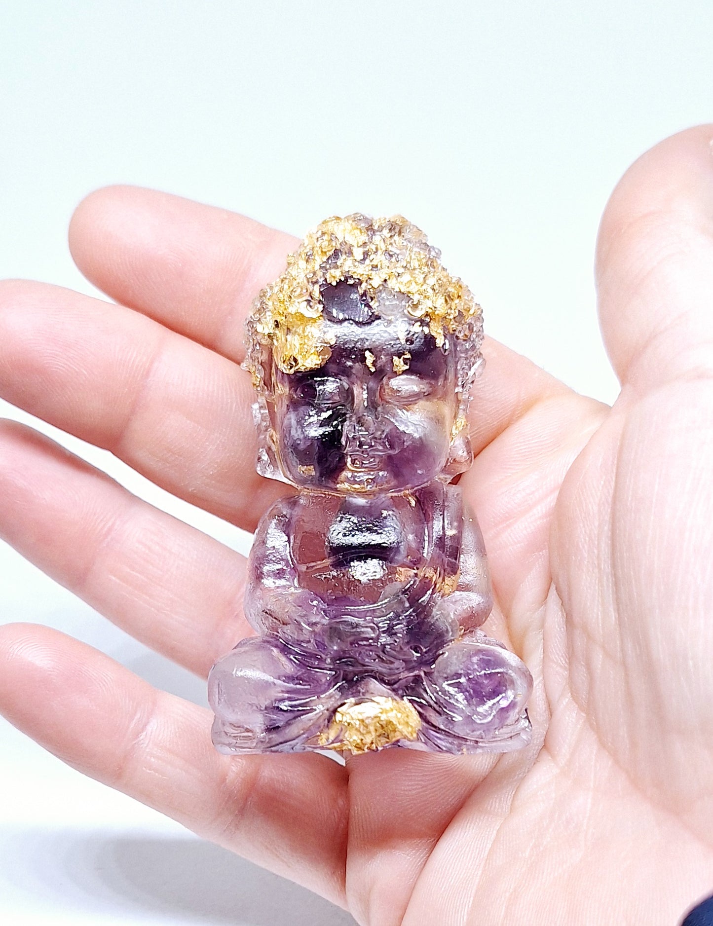 Orgonite Bouddha améthyste 💜