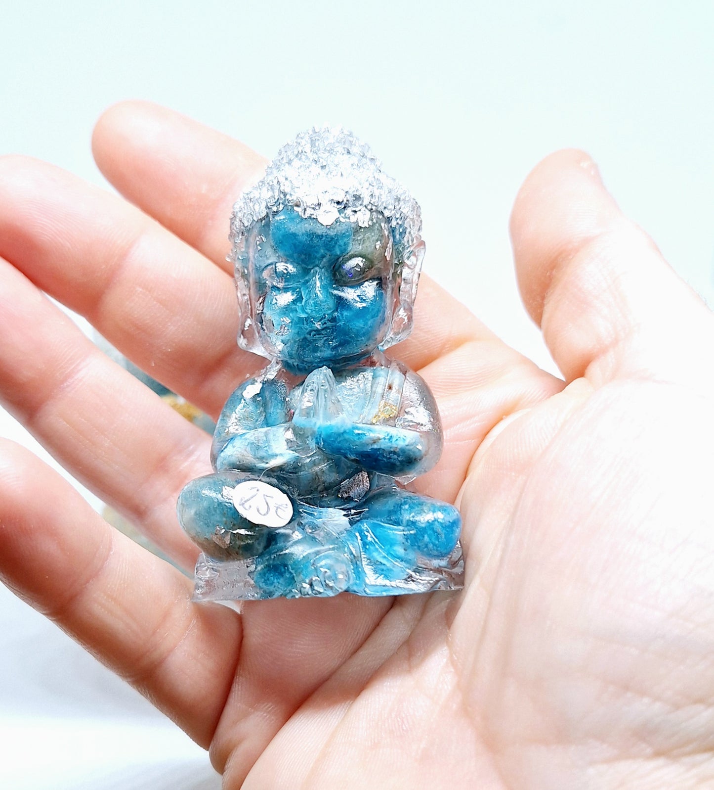 Orgonite Bouddha apatite 🩵