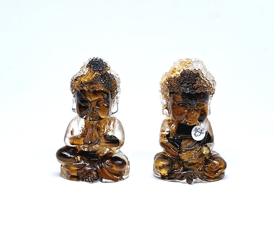 Orgonite Bouddha œil de tigre 🤎