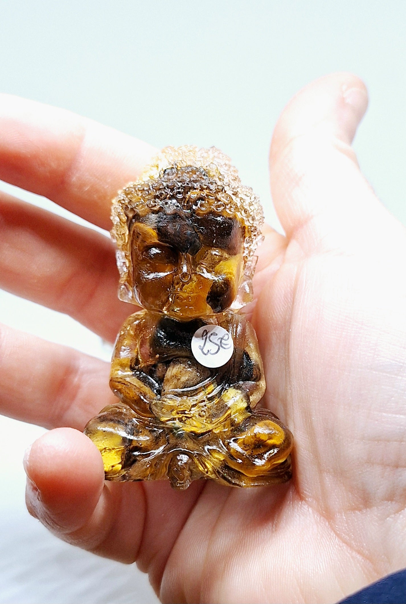 Orgonite Bouddha œil de tigre 🤎