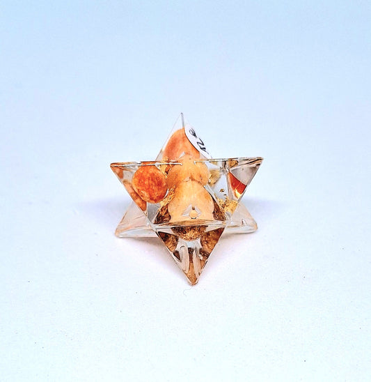 Orgonite Merkaba aventurine orange - or XS