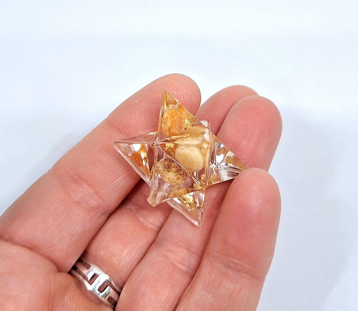 Orgonite Merkaba aventurine orange - or XS