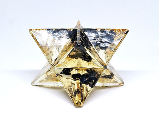 Merkaba orgonite obsidienne XL