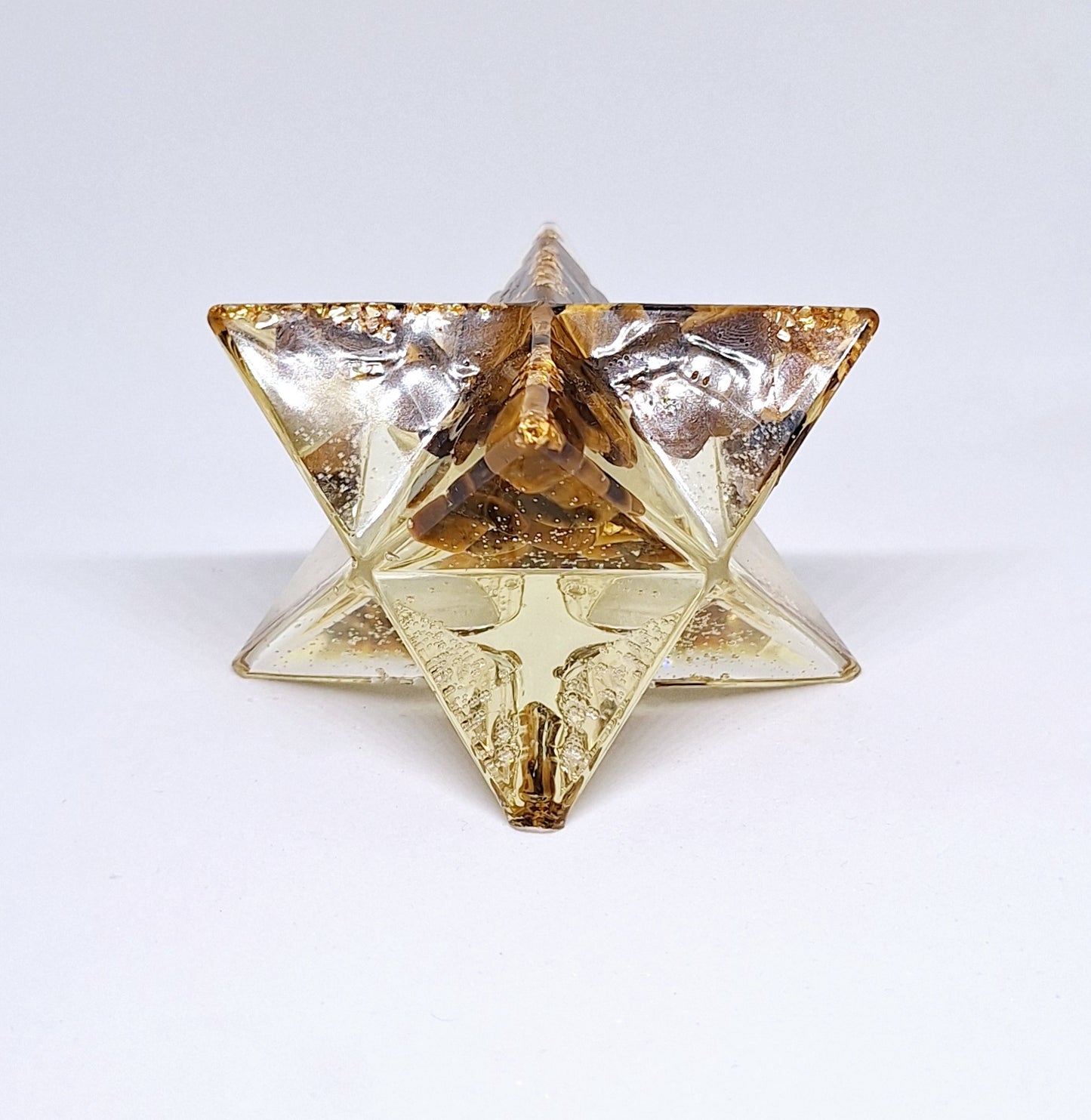 Merkaba orgonite œil de tigre XL