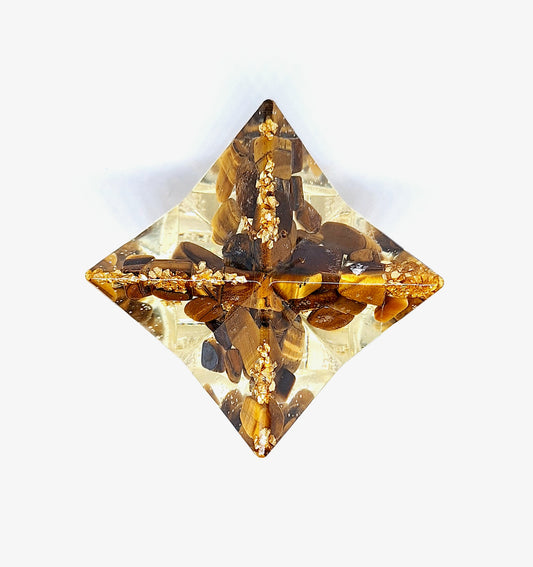 Merkaba orgonite œil de tigre XL