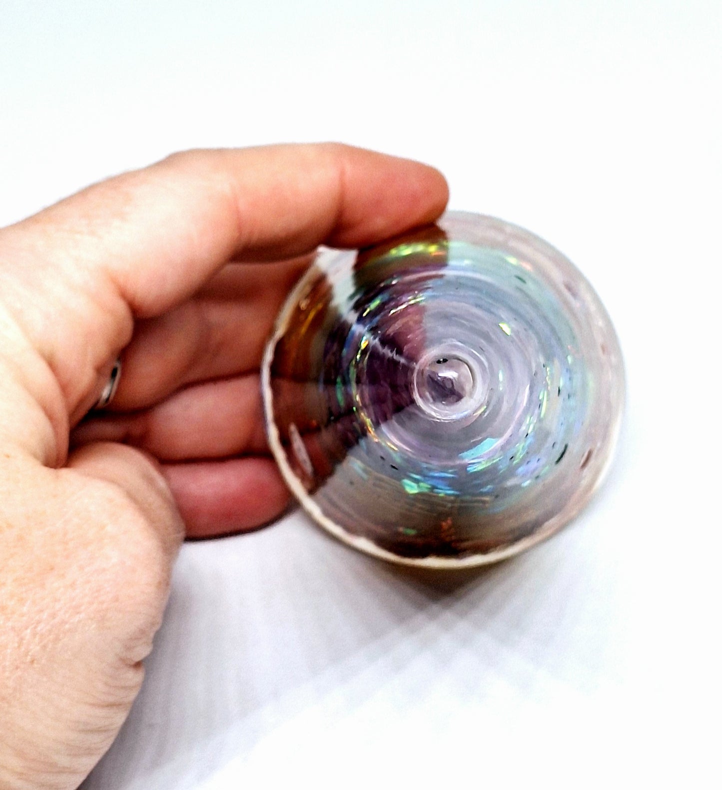Orgonite de rééquilibrage global et d'harmonisation des chakras - Cône XL, graine de vie, aluminium