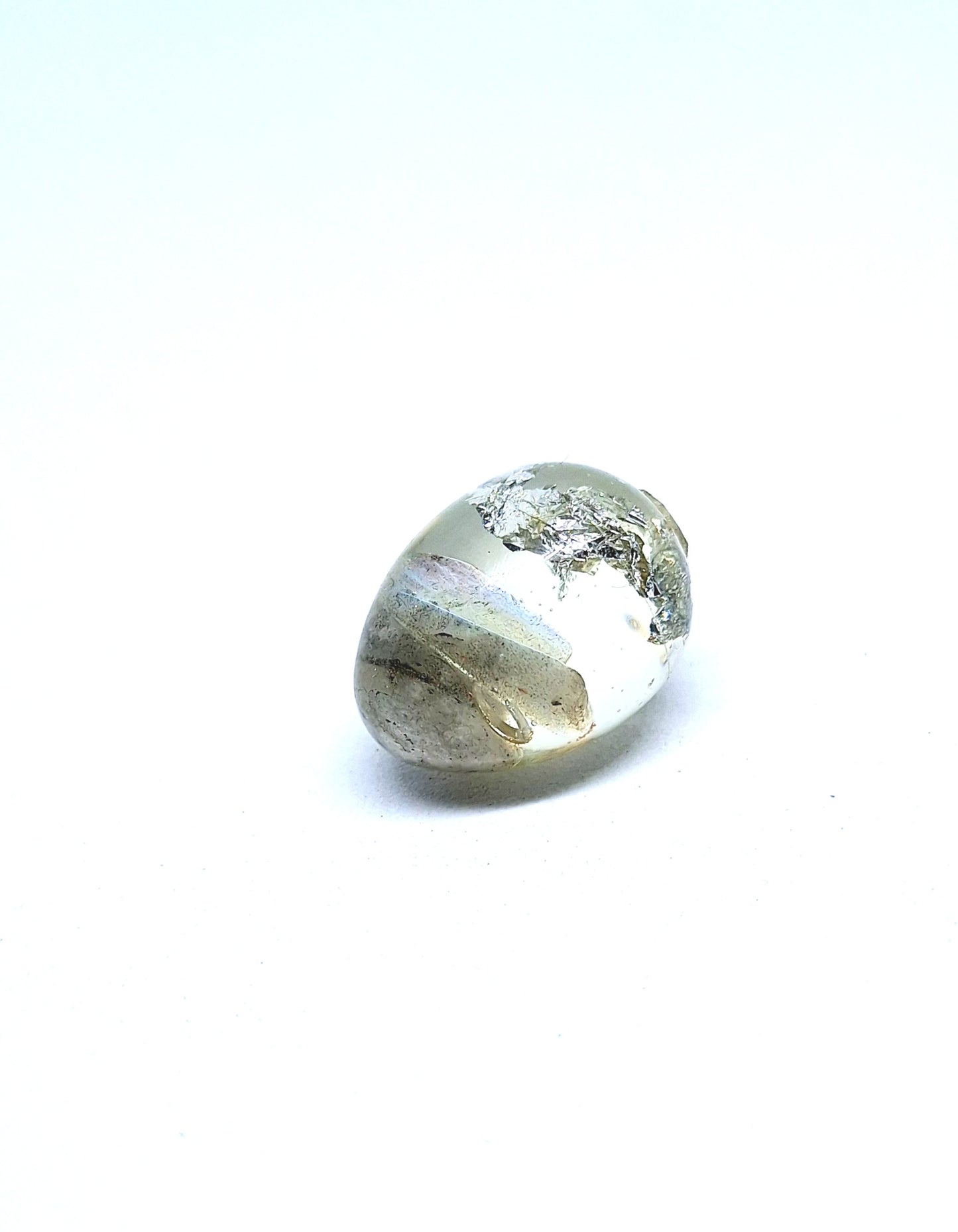 Orgonite œuf XXS - Pierre de lune, lune, aluminium