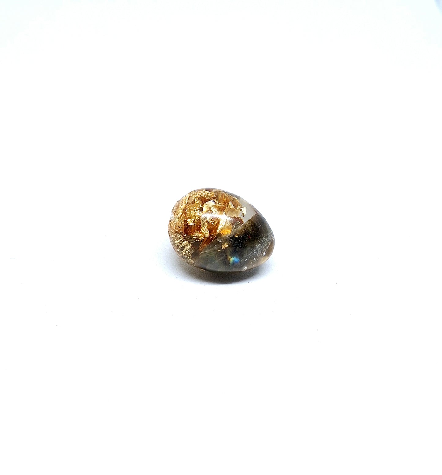 Orgonite œuf XXS - Labradorite, étoile, or
