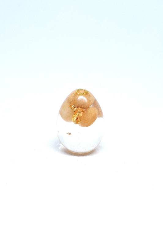 Orgonite œuf XS - Aventurine orange, soleil, or