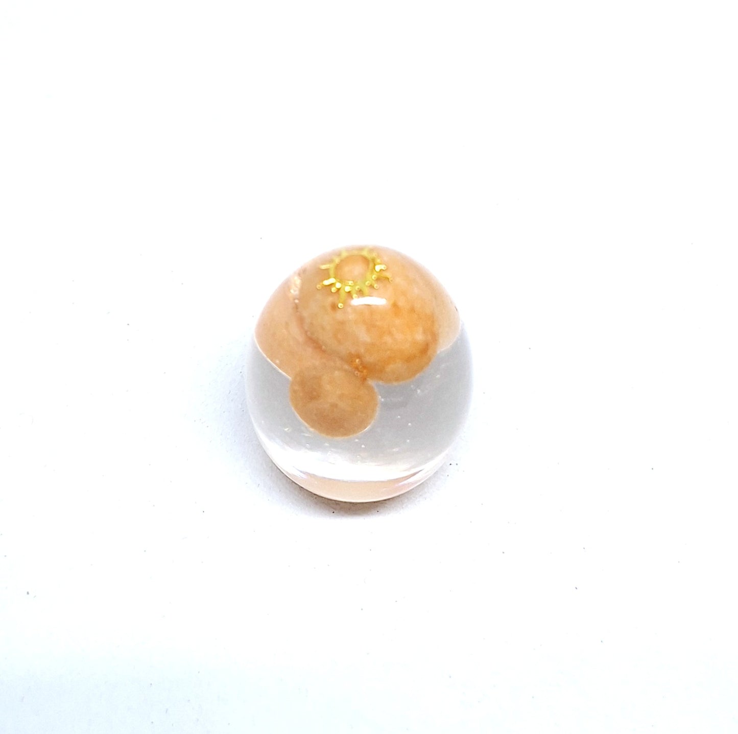 Orgonite œuf XS - Aventurine orange, soleil, or