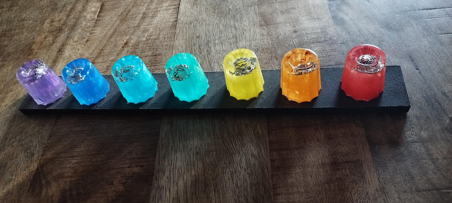 Cannelés chakras en résine