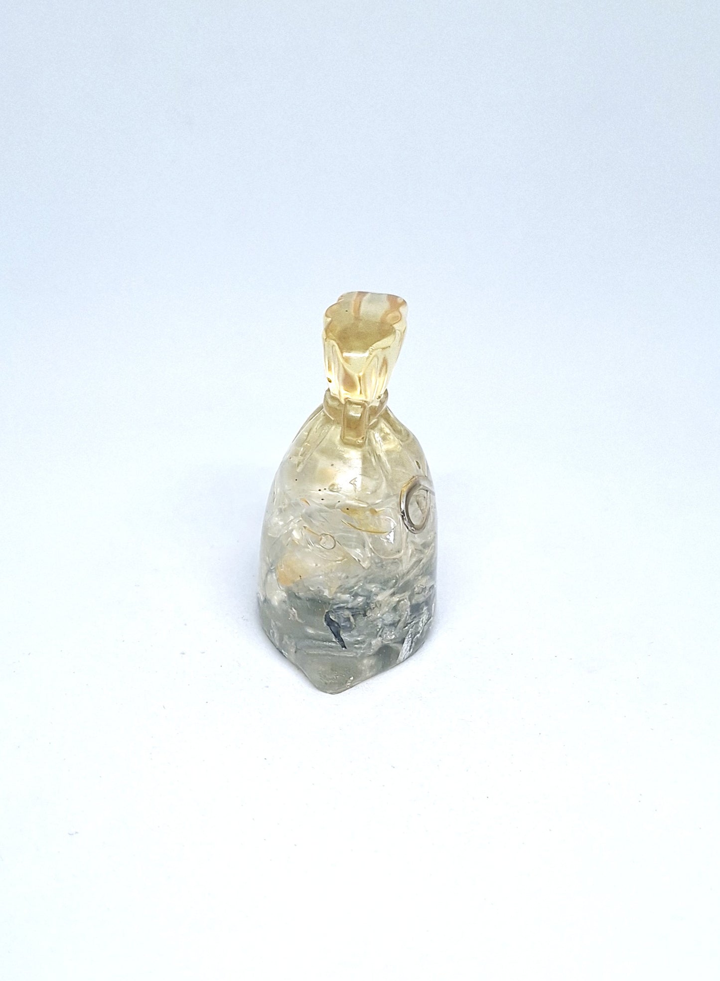 Orgonite Sachet - Quartz, infini, aluminium