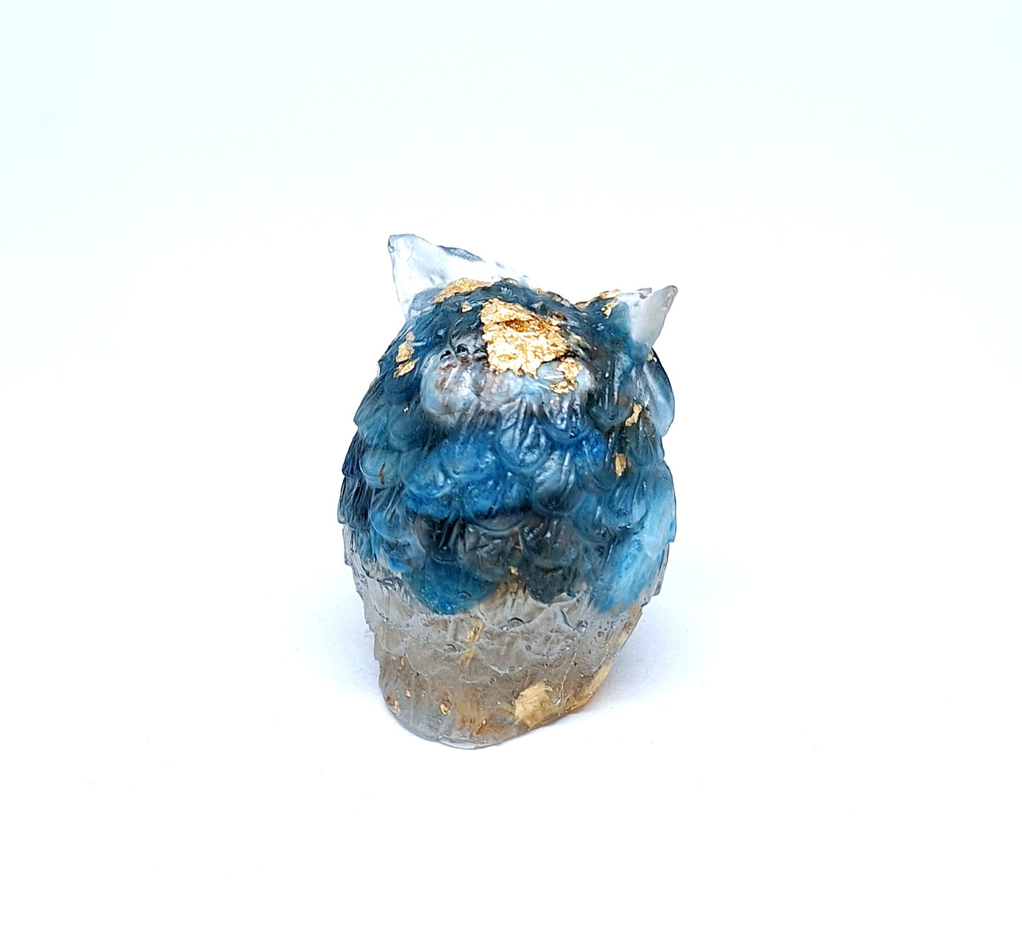 Chouette orgonite Apatite - Or