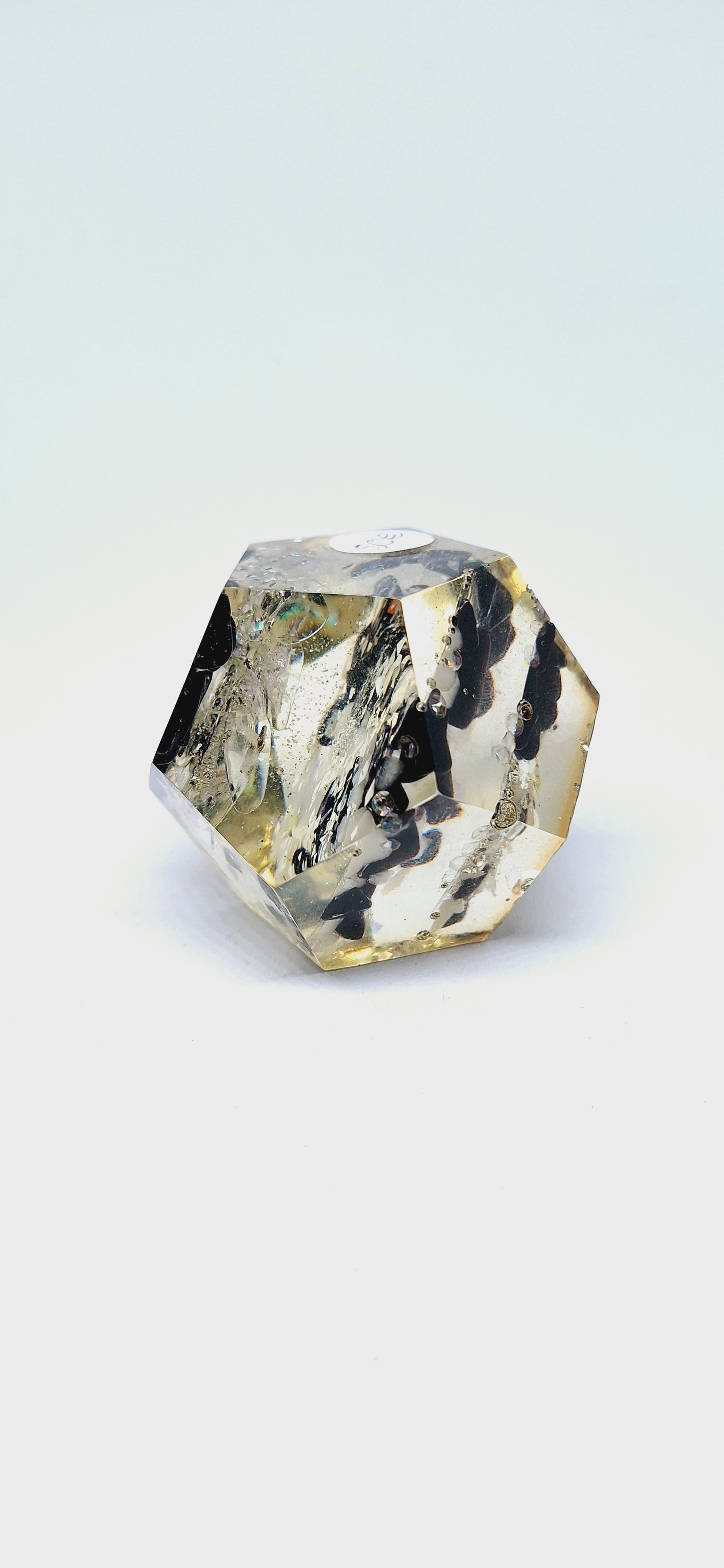 Dodécaèdre Quartz, quartz opaque, obsidienne L