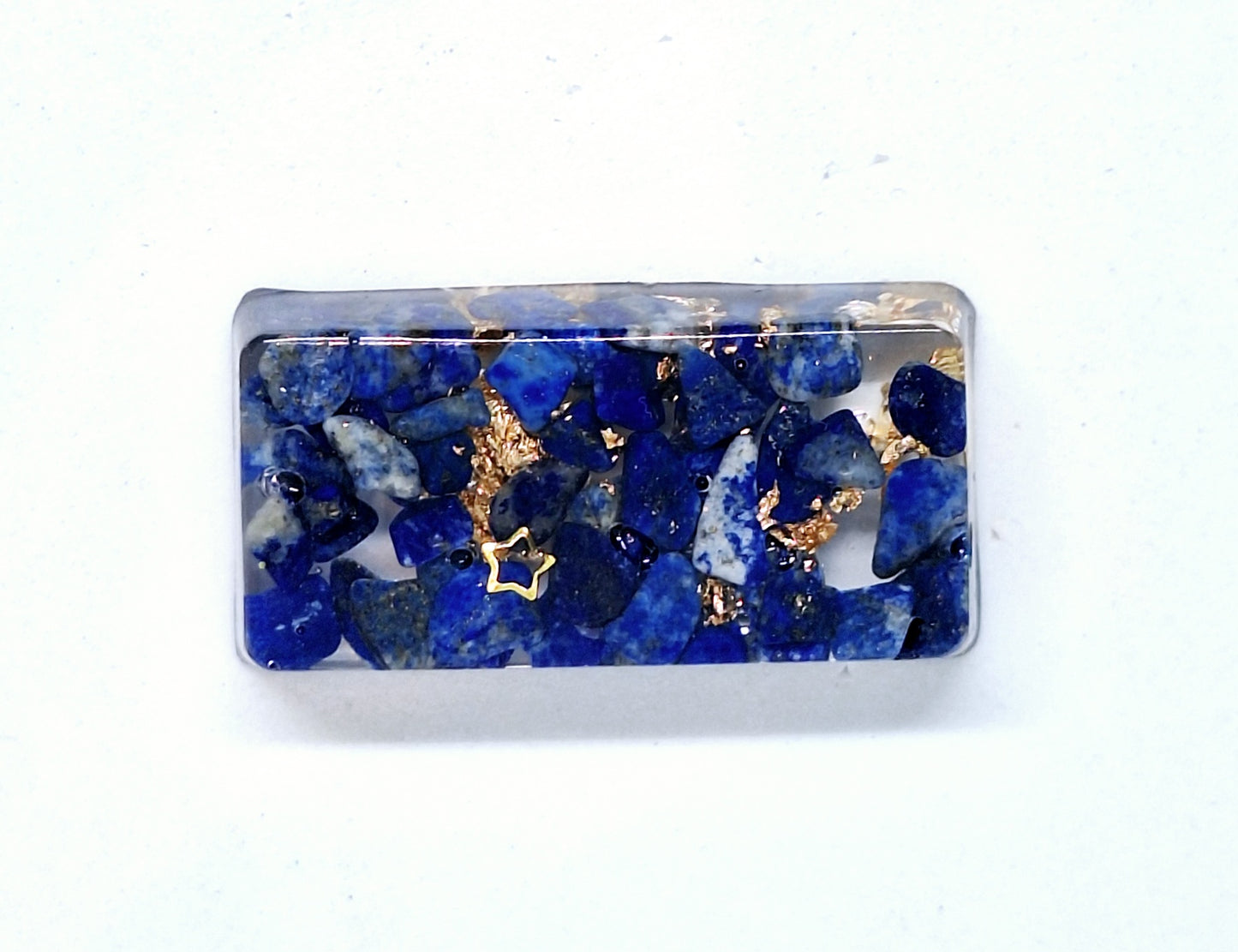 Orgonite lingot - Lapis-lazuli, infini ou étoile, or