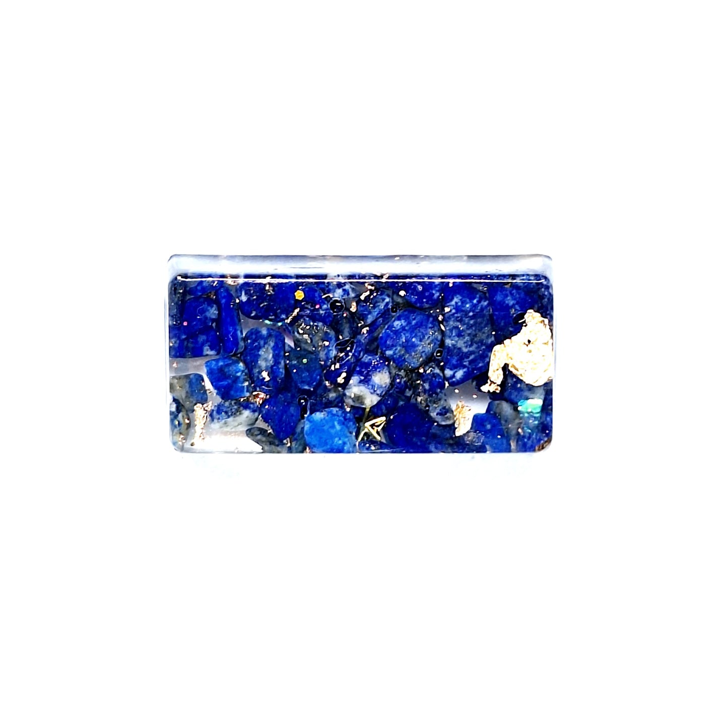Orgonite lingot - Lapis-lazuli, infini ou étoile, or