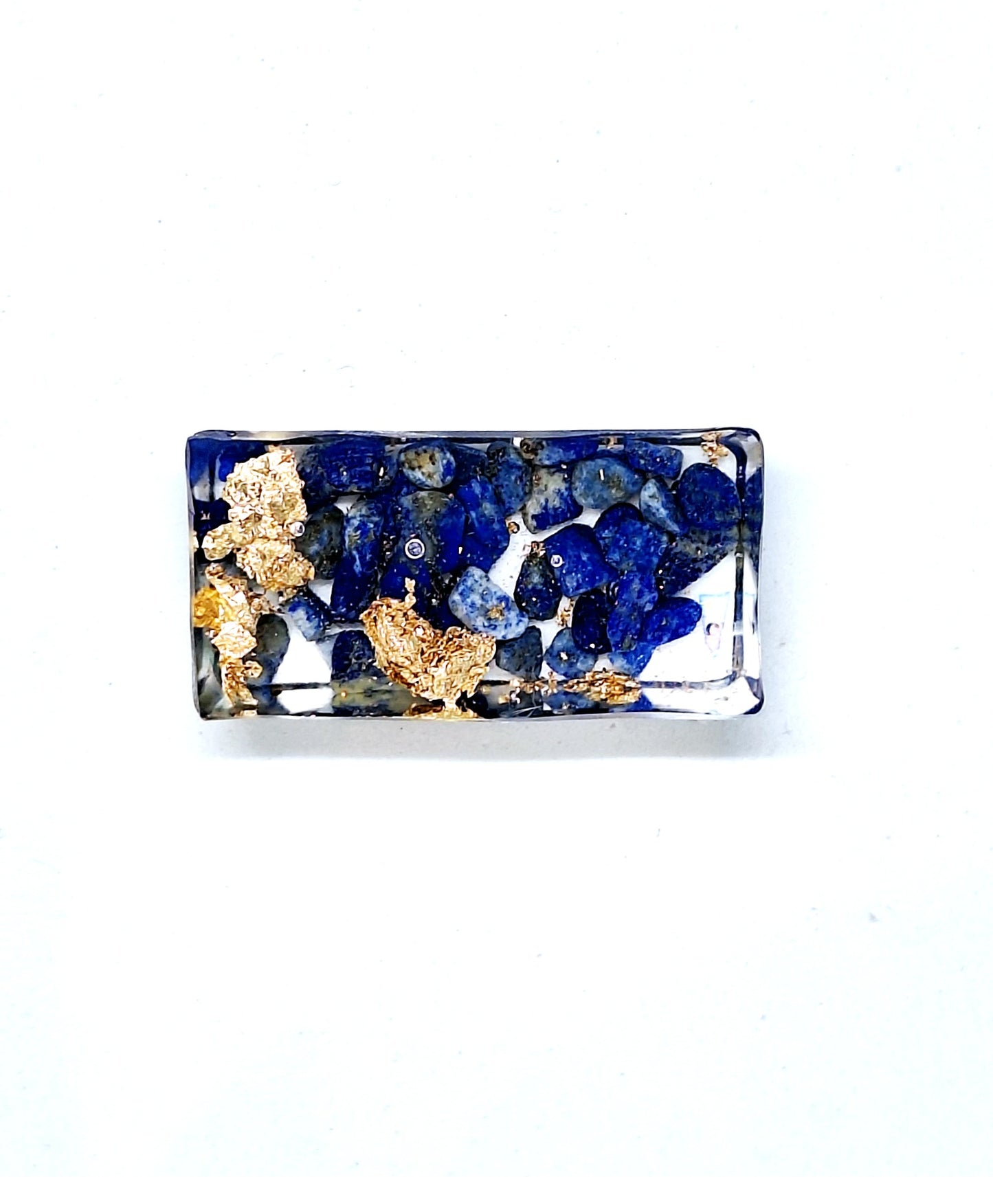 Orgonite lingot - Lapis-lazuli, infini ou étoile, or