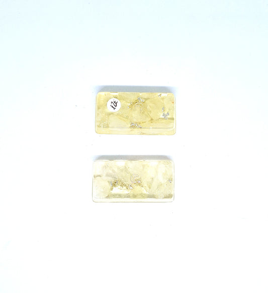 Orgonite lingot - Citrine, lune, aluminium