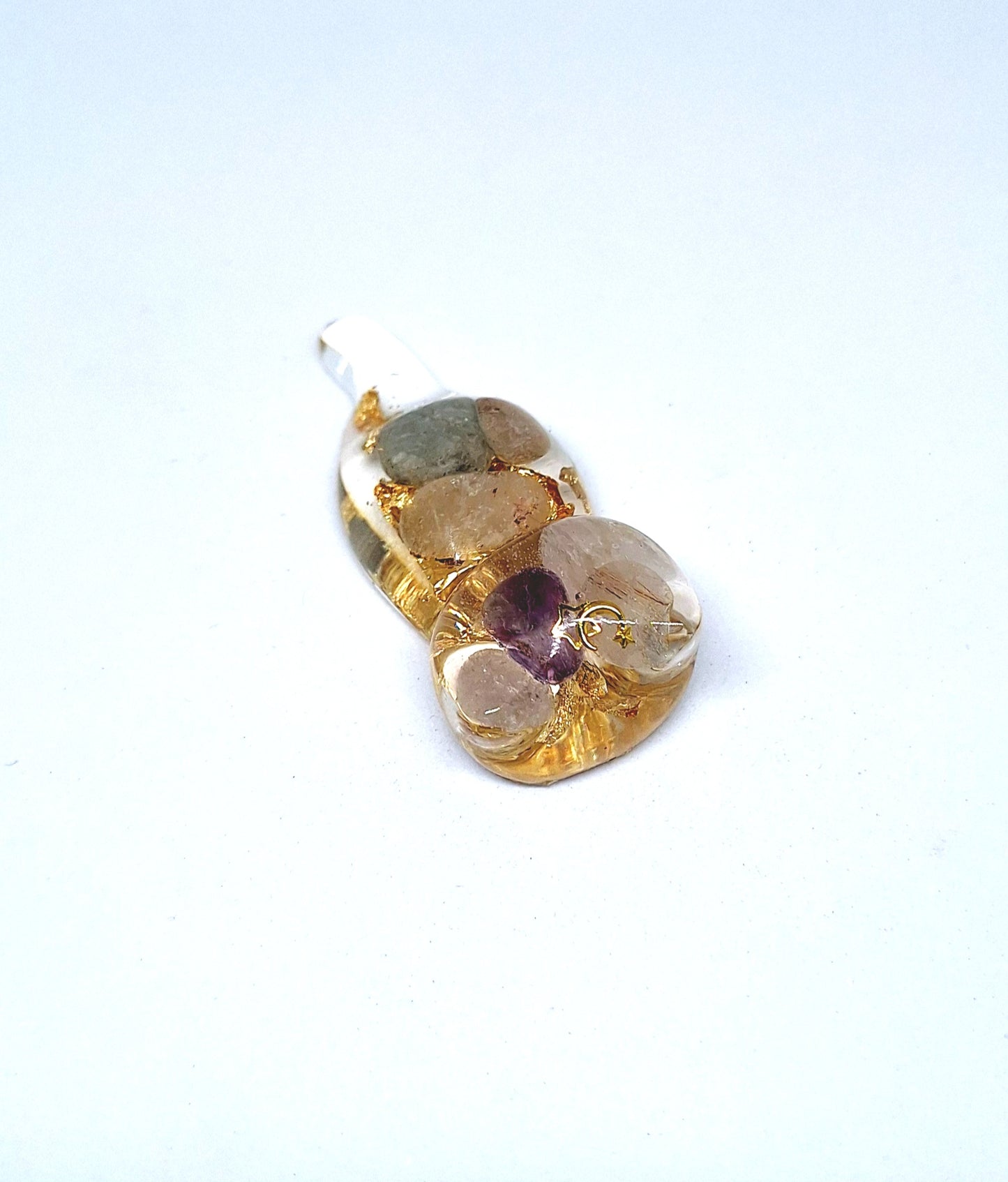 Chat orgonite Quartz rutile - Or