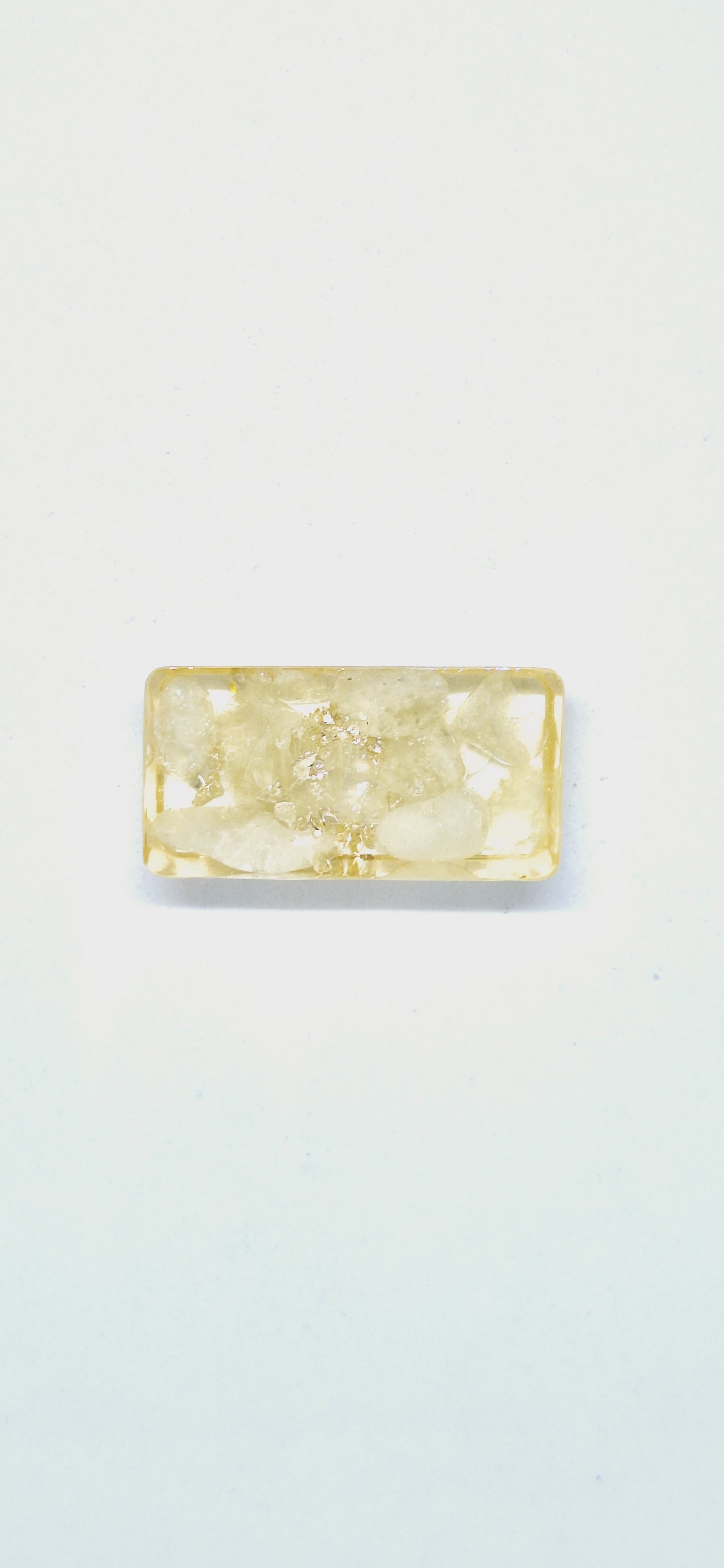Orgonite lingot - Citrine, lune, aluminium