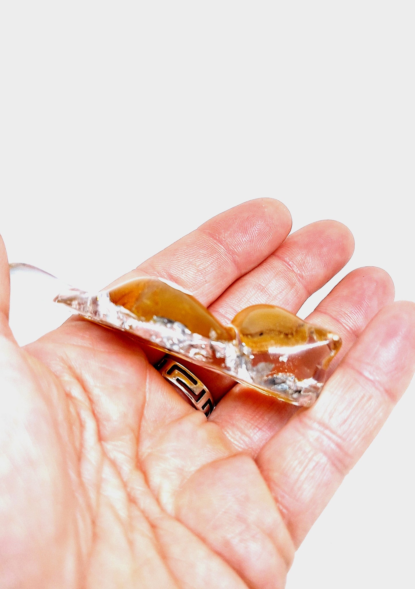Chat orgonite Agate jaune ou rouge - Aluminium ou or